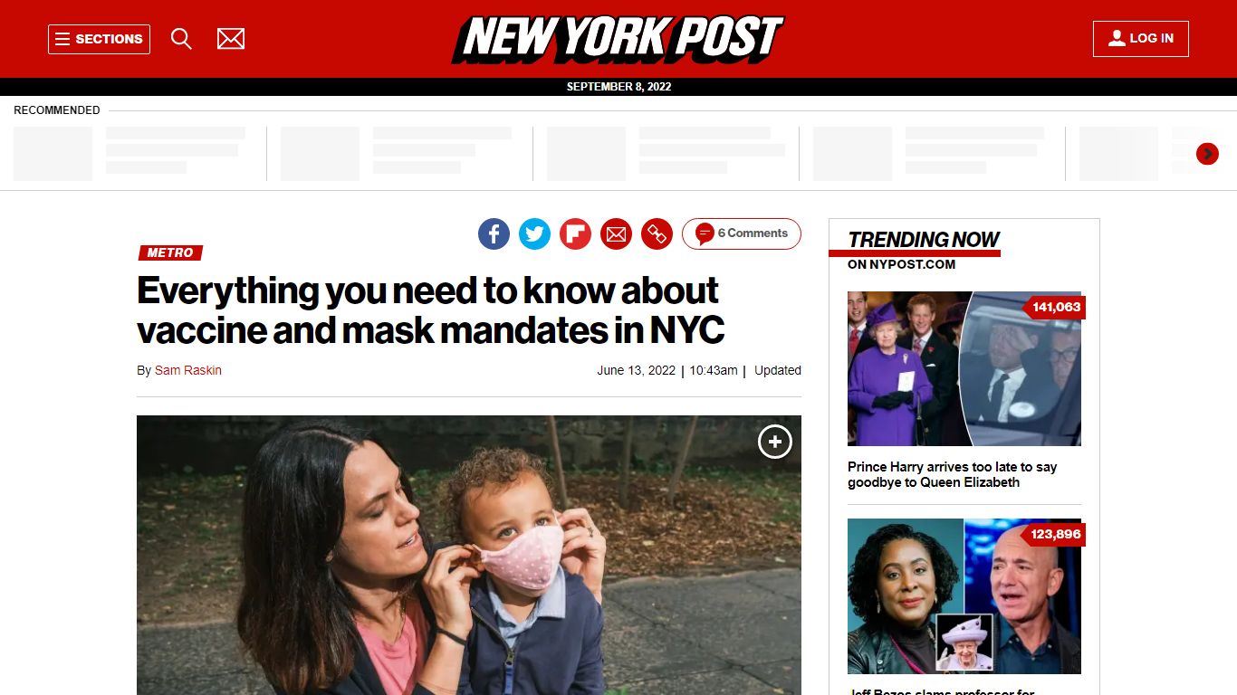 Here's where masks and vaccines are still required in NYC - New York Post